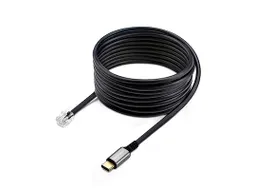 USB-C naar RJ9 Adapter voor Bureau Handset of Bedrade/Draadloze Koptel