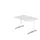 In hoogte verstelbaar bureau,HxBxD 680-850x1200x800mm,blad wit