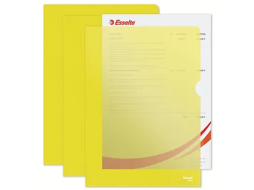 L-map Esselte Standaard A4 Pp Geel 0.11mm