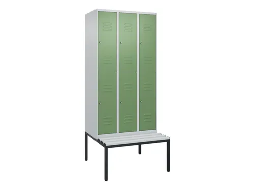 Dubbeldekse dekenkist,HxBxD 2120x900x815mm,3x2vak.,vak B 300mm