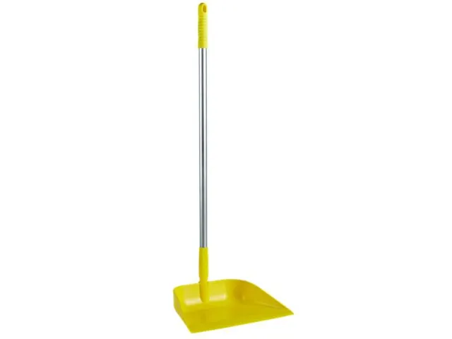Vikan 56626 Hygiene Stofblik Met Steel 75cm Geel