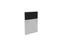 baliepaneel,v. bureau,aanbouw links,B 800mm,MP-lichtgrijs,BN8033-zwart
