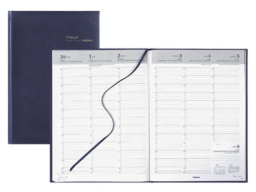 Agenda 2027 Brepols Omega Lima 7dagen/2pagina's blauw