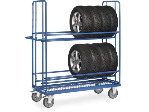 Bandenwagens 4596 400kg 1420x610mm Ral5007