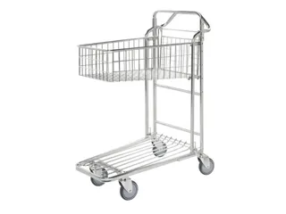 ruimtebesparende wagen,draagverm. 300kg,laadvl. LxB 825x410mm - 1