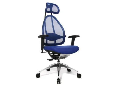 Topstar Bureaustoel Open Base + Art OPEN ART 10 Hoofdsteun Blauw