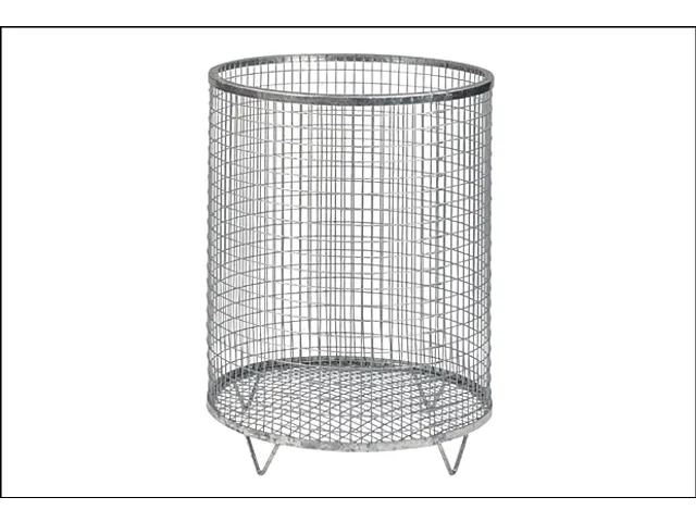 Afvalbak Draadgaas 118 Liter Vloeropstelling Draadgaasbodem Verzinkt