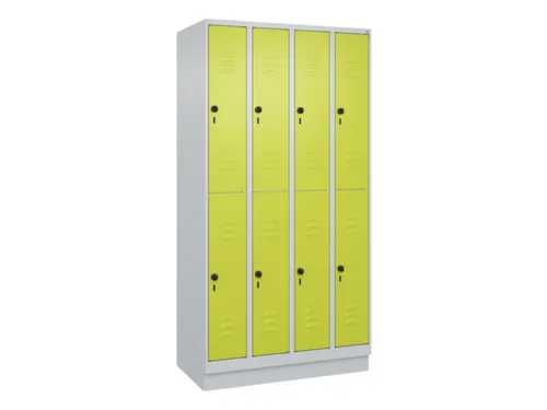 dubbeldekse locker,HxBxD 1950x1000x500mm,4x2vak.,vak B 250mm