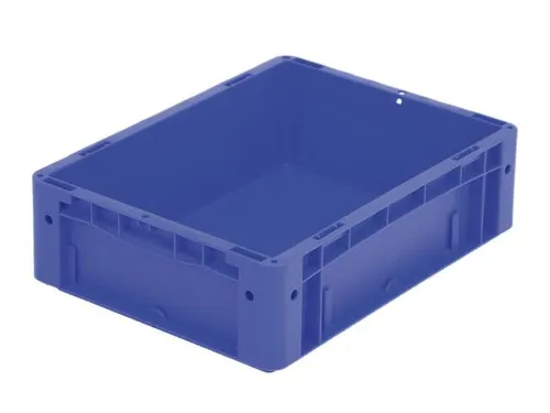 Euronorm Stapelkrat Pp 120x400x300mm Wanden/bodem Gesloten Blauw 11l