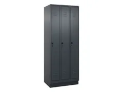 locker,HxBxD 1950x750x500mm,3vak,vak B 250mm,draaigrendel,sokkel