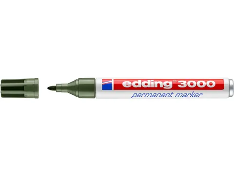 Viltstift edding 3000 rond 1.5-3mm olijfgroen