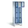 Lockerkast 1850x610x500mm 2x4 vakken Cilinderslot Poten, RAL5010