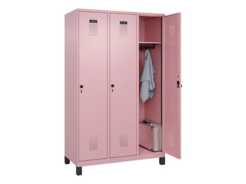 locker,HxBxD 1950x1200x500mm,3vak,vak B 400mm,draaigrendel,voeten