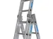 multifunctionele telescoopladder,3x14,sporten,balk L 3,9-10,25m