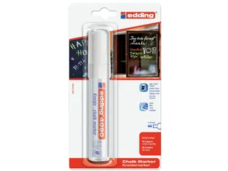 Viltstift edding 4090 window schuin wit 4-15mm op blister - 1