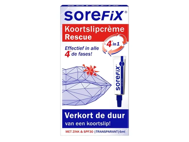 Koortslipcreme Sorefix rescue tube 6ml