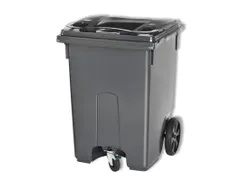 Mini-Container 360 Liter Grijs 3-Wiel