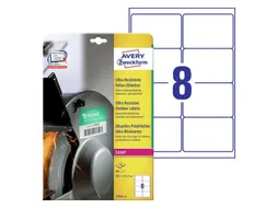 Etiket Avery Zweckform L7914-10 99.1x67.7 polyester wit 80 stuks