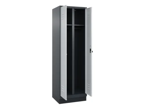 locker voor scheiding van kleding,HxBxD 1950x600x500mm,2vak