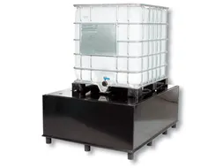 Opvangbak Hdpe 655x1345x1720mm V. 1x1000l M. Poten Geperf. Pe Plaat
