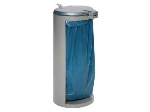 Afvalverzamelaar Grijs 120 Liter 900x450mm Klemring Achterzijde