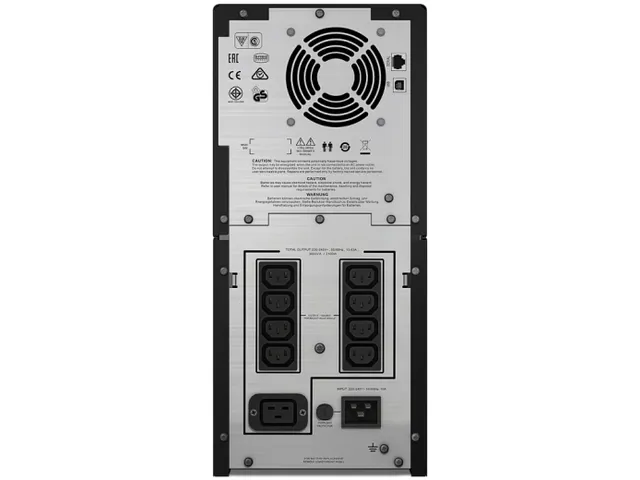 APC Smart-UPS SMC3000I Noodstroomvoeding - 8x C13, 1x C19, USB, 3000VA