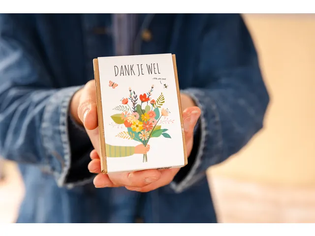 Giftbox Blossombs Dank je wel 4 zaadbommetjes