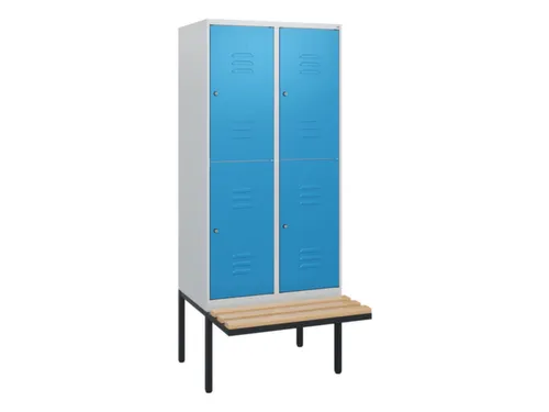 Dubbeldekse dekenkist,HxBxD 1950x800x815mm,2x2vak.,vak B 400mm