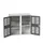 universele kast,HxBxD 1000x1050x550mm,2xStalen bodem,4lade(n)