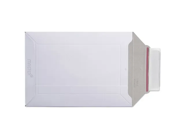 Karton Envelop Wit 248x351x50mm 500gram Kleefbare Strip 100 Stuks