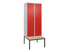 locker voor scheiding van kleding,HxBxD 2120x800x815mm,2vak
