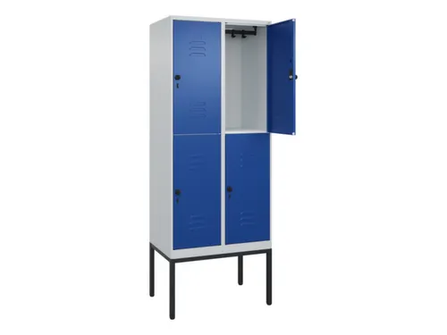 dubbeldekse locker,HxBxD 2120x800x500mm,2x2vak.,vak B 400mm