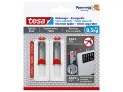 Klevende spijker Tesa voor kleine apparaten op behang en pleisterwerk
