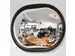 observatiespiegel Ø 600mm x130mm spiegel acrylglas frame zwart