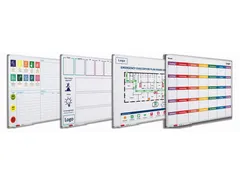 Whiteboard Bedrukt Eigen Ontwerp 120x150cm Softline 8mm alu-profiel