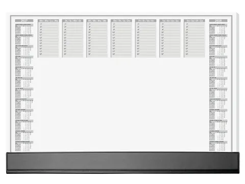 Designonderlegger Sigel Office 27/28 59,5x41cm dag/week- planner 40 ve