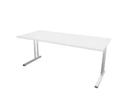 In hoogte verstelbaar bureau,HxBxD 720-840x1800x800mm,Bl-wit