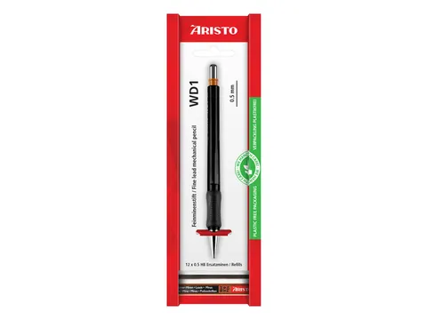 Vulpotlood Aristo WD1 0,5mm zwart op eco blister