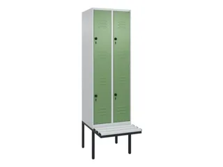 Dubbeldekse dekenkist,HxBxD 2120x600x815mm,2x2vak.,vak B 300mm - 1