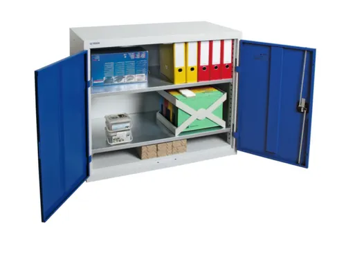 Kast Met Openslaande Deuren 900x1000x500mm 2legborden Staal