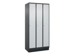 locker voor scheiding van kleding,HxBxD 1950x900x500mm,3vak
