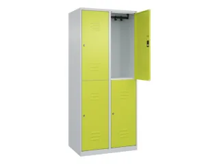 dubbeldekse locker,HxBxD 1850x800x500mm,2x2vak.,vak B 400mm - 2