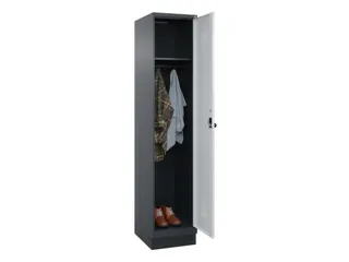 locker,HxBxD 1950x400x500mm,1vak,vak B 400mm,draaigrendel,sokkel - 1