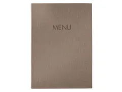 Menukaart map Sigel A4 bruin voor 8 blad