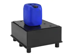 Opvangbak Hdpe Bxdxh 870x870x520mm V. 1x200l M. Poten Pe Plaat Geperf.