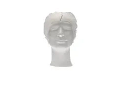 Haarnet Pp Non Woven Clip Cap Wit 53cm maat L 2-elastiek Detectable 10