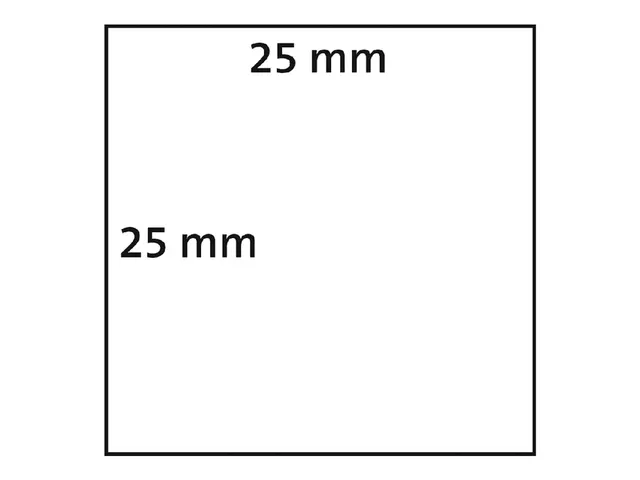 Etiket Dymo LabelWriter industrieel 25x25mm 2 rollen á 850 stuks wit