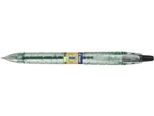 Balpen Pilot B2P Ecoball Begreen 1.6mm Extra Breed Zwart 10 stuks