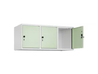 opzetkast,v. locker,3vak.,vak B 400mm,HxBxD 500x1200x500mm - 1