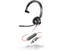 Micro-casque Poly Blackwire 3310 monaural USB-C + adaptateur USB-C/A